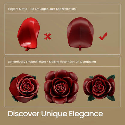 Yellow Flower Bouquet Building Set Block Roses Artificial Flowers Brick