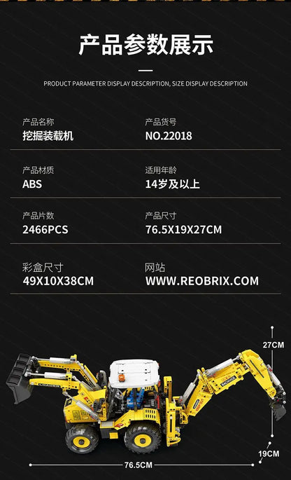 Two-Head Bulldozer Excavator Model Assembly Universal