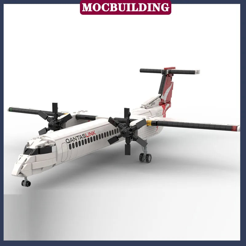 MOC City Transport Aircraft Model Assembly Building Block Children's Collection Series Toy Gifts