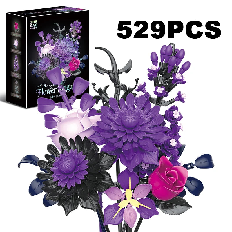 Creative Romantic Black Rose Flower Bouquet