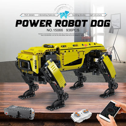 STEM Building Blocks APP RC Mechanical Robot Dog Assembly Bricks