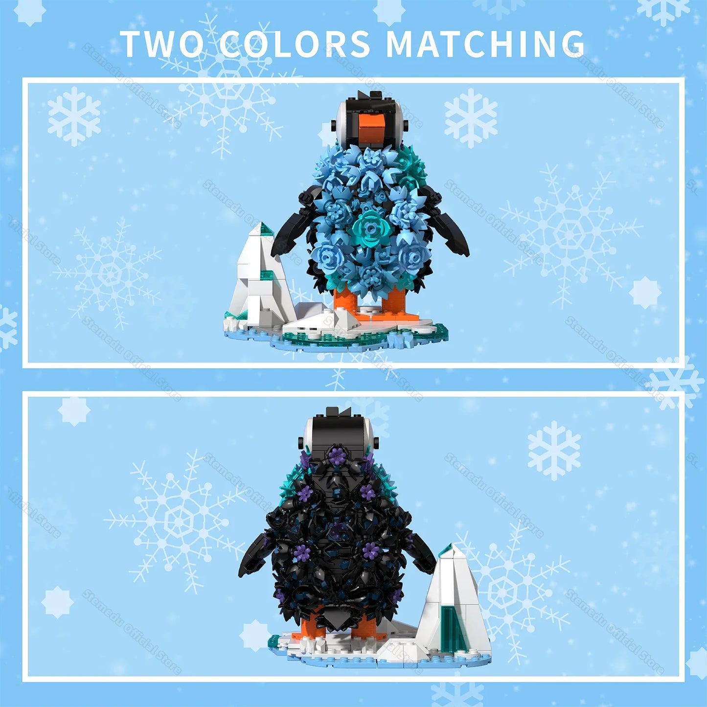 MOC Ice Bloom Penguin Polar Ocean Animal Building Blocks