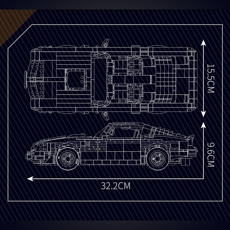Firebird Retro American Sports Car Building Block
