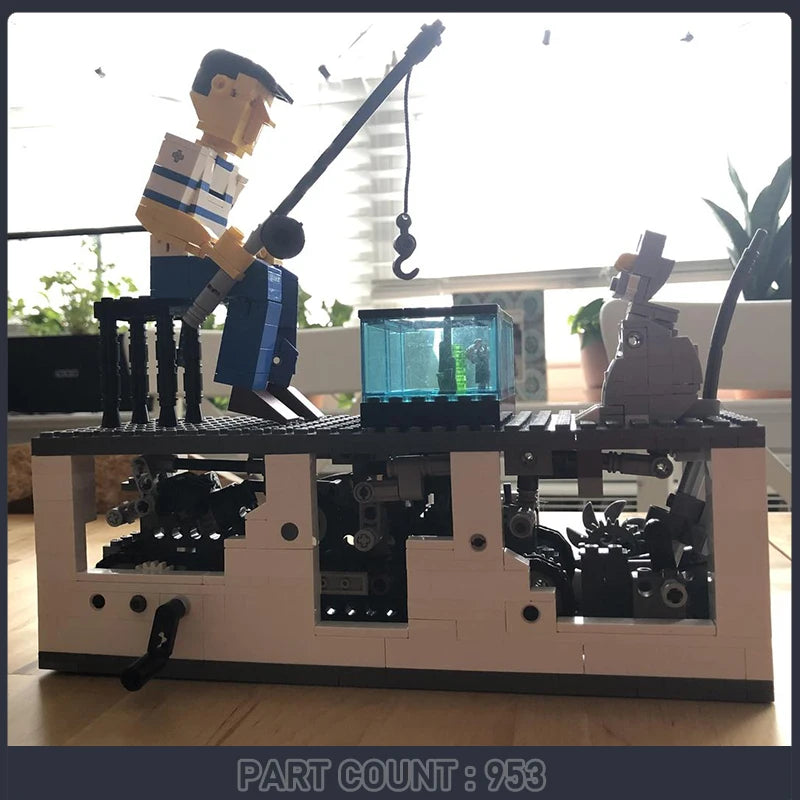 Creative Fisherman Moc Building Blocks