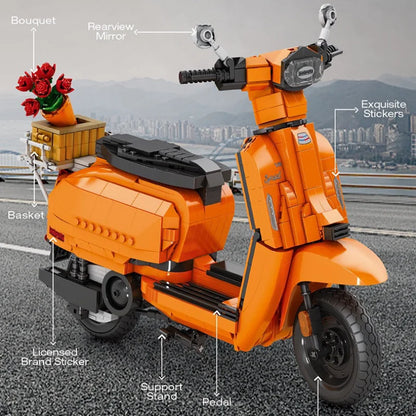 Scooter Assembly Particle Building Blocks