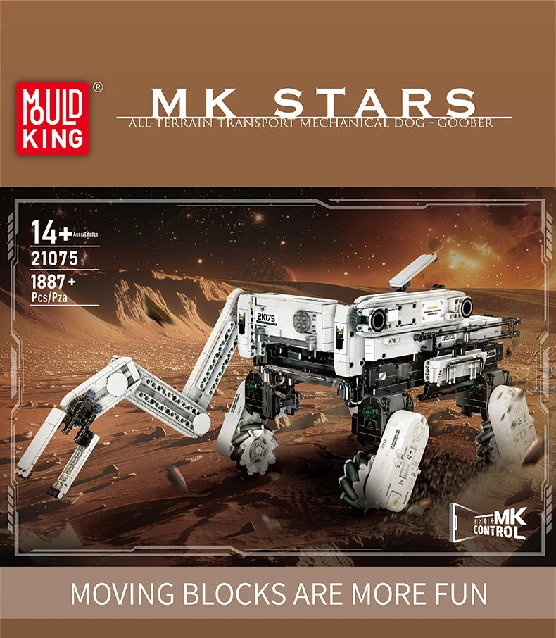 All-Terrain Transport Mechanical Robot Dog RC Building Blocks