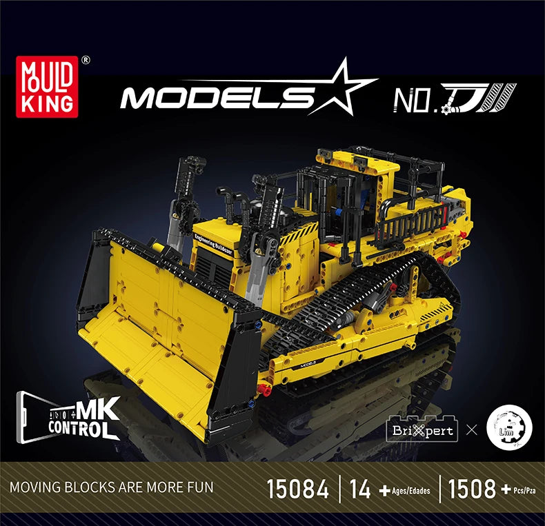 Truck Vehicle Electric Bulldozer Building Blocks