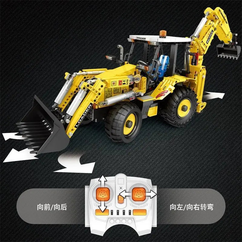 Two-Head Bulldozer Excavator Model Assembly Universal