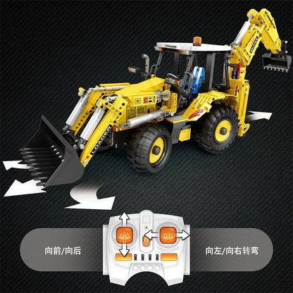 Two-Head Bulldozer Excavator Model Assembly Universal