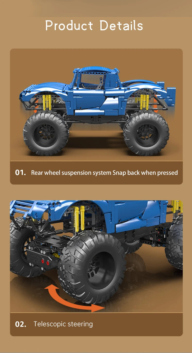 Off-Road Buggy Bigfoot Climbing Car Model