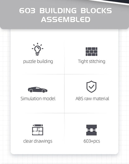 Car Set The Mini Ghost Bustered ECTO-1 Movie Car Model