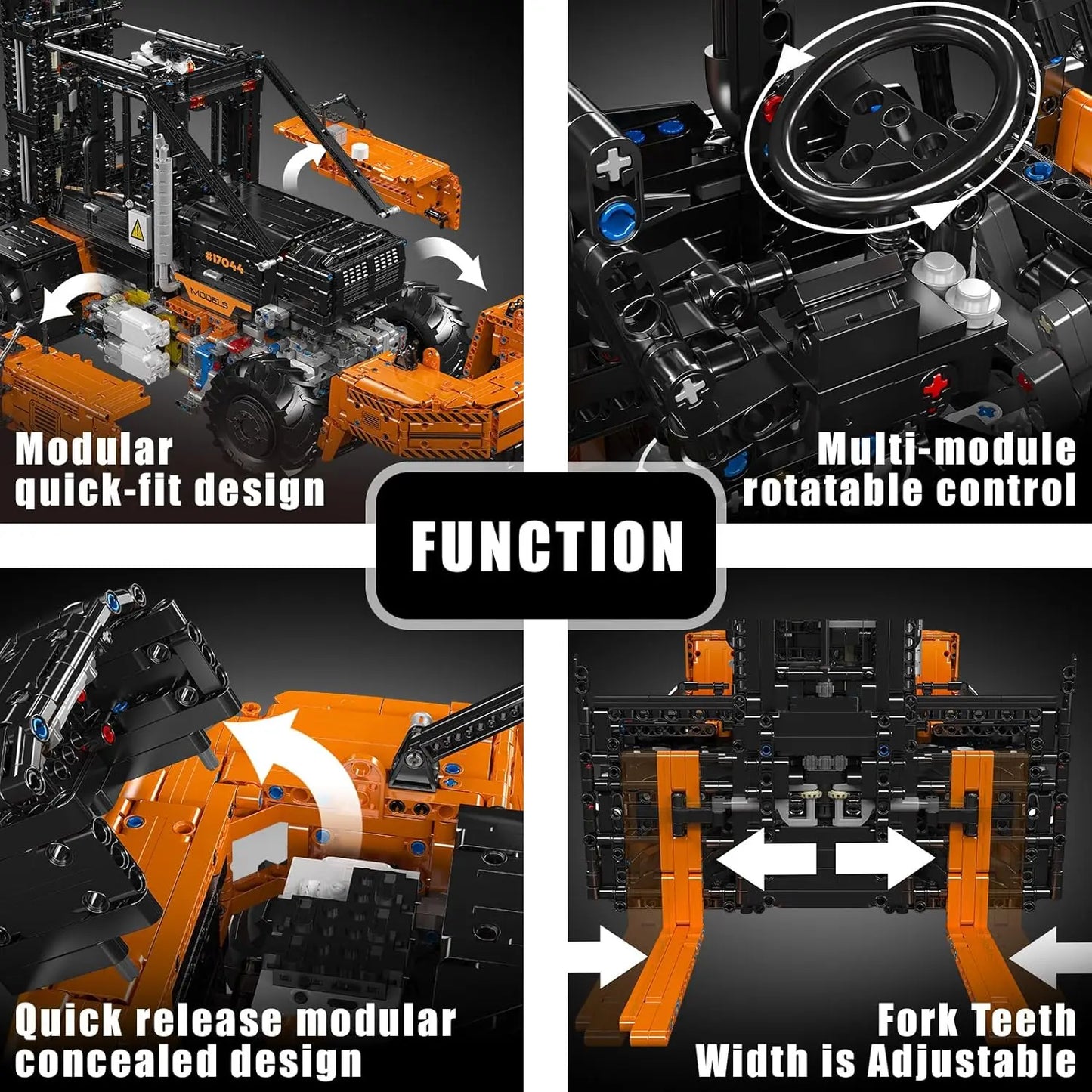 Heavy Duty Forklift Truck App-Controlled