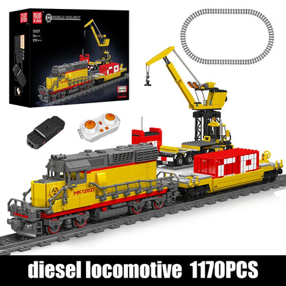 Diesel Locomotive Building Blocks RC Railway Train