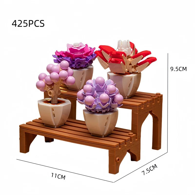 KNEW BUILT 3D Sunflower Photo Frame Building Block l