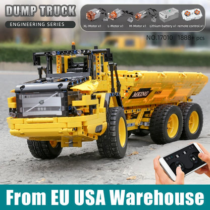 RC Dump Truck Model Building Blocks