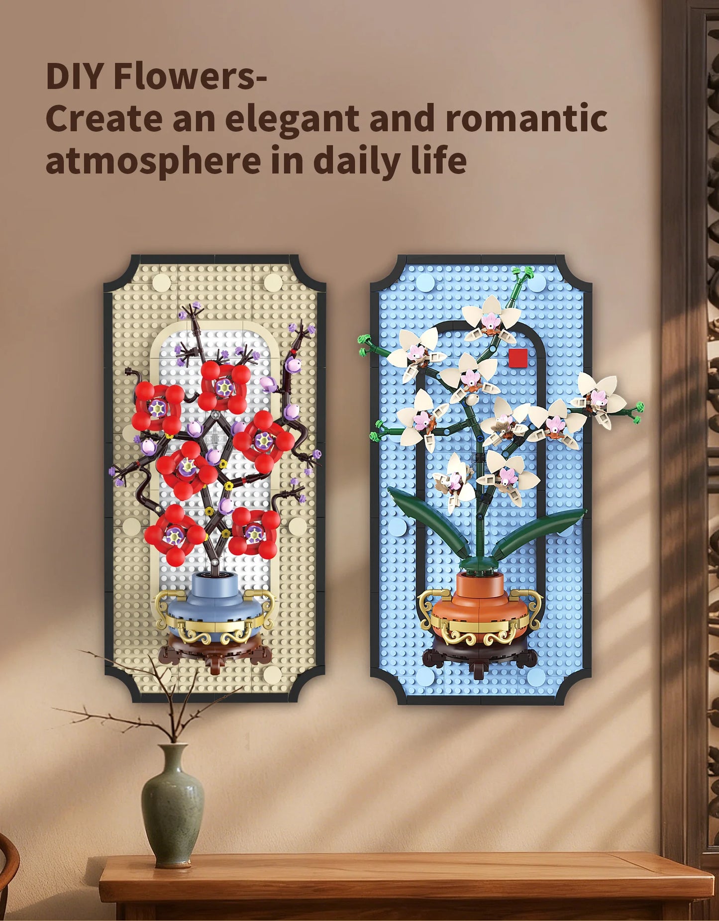 Plum Blossom Hanging Painting Building Blocks