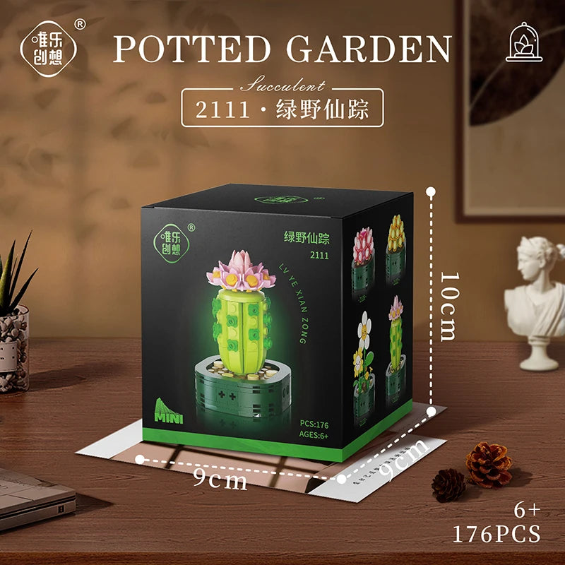 Flower Bouquet Building Block Succulents Plants