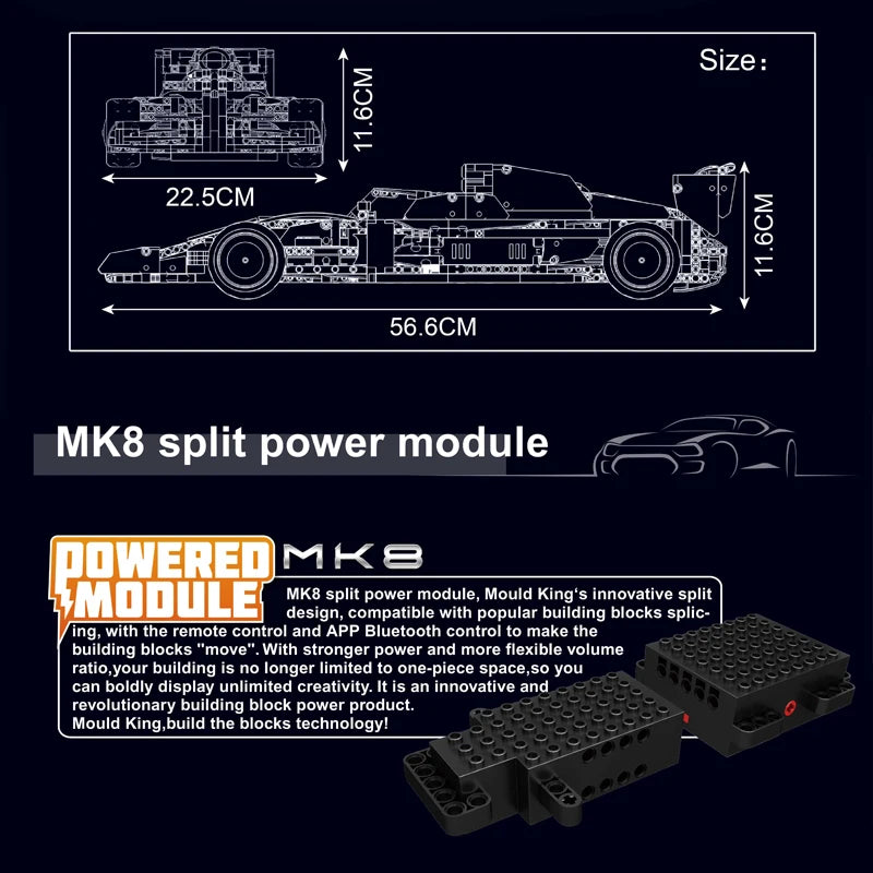 RC F1 Racing Car Building Set