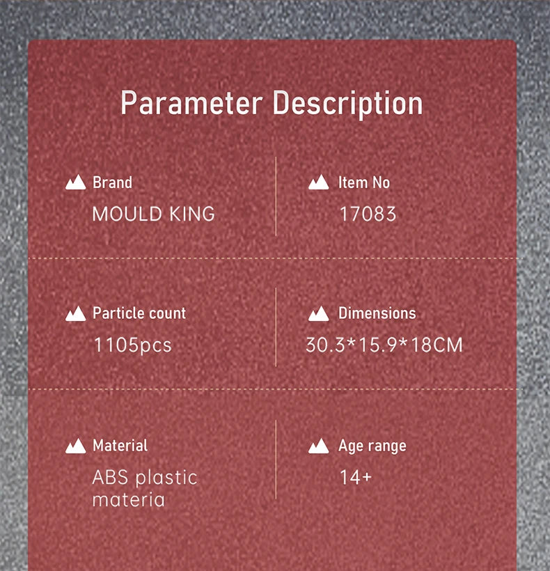 Mould King 17083 Technical Car Toys The RC Tracked Dumper Building Block Enginerring Truck Brick Set Kids Christmas Gift
