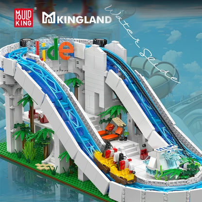 The Motorized Water Slide with Roller Coaster