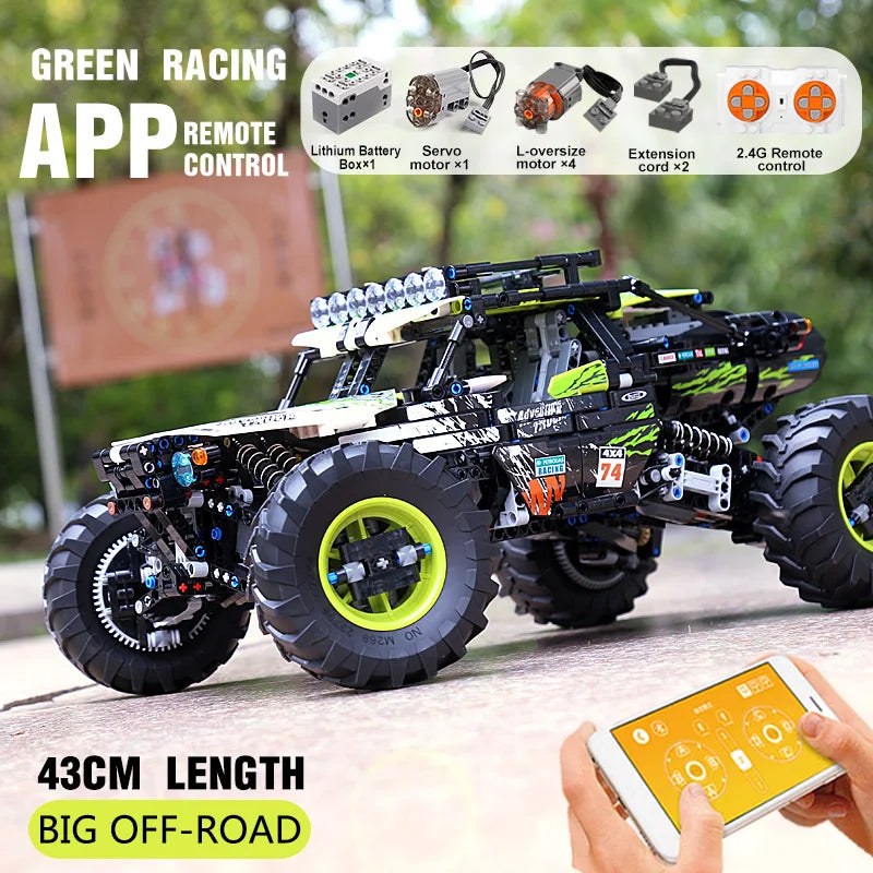 Climbing Off-Road Truck 2.4G Remote Control and App Dual Control 4x4 SUV