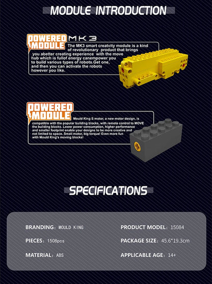 Truck Vehicle Electric Bulldozer Building Blocks