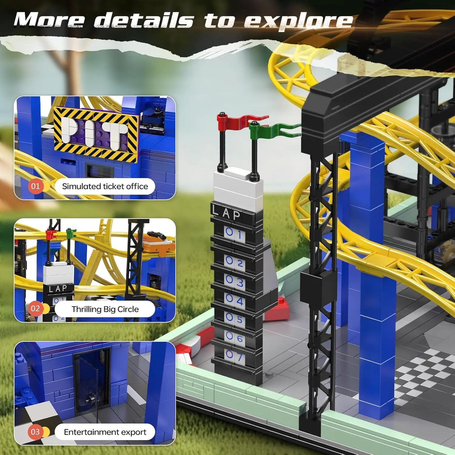 Looping Coaster Building Blocks Creative Rollercoaster