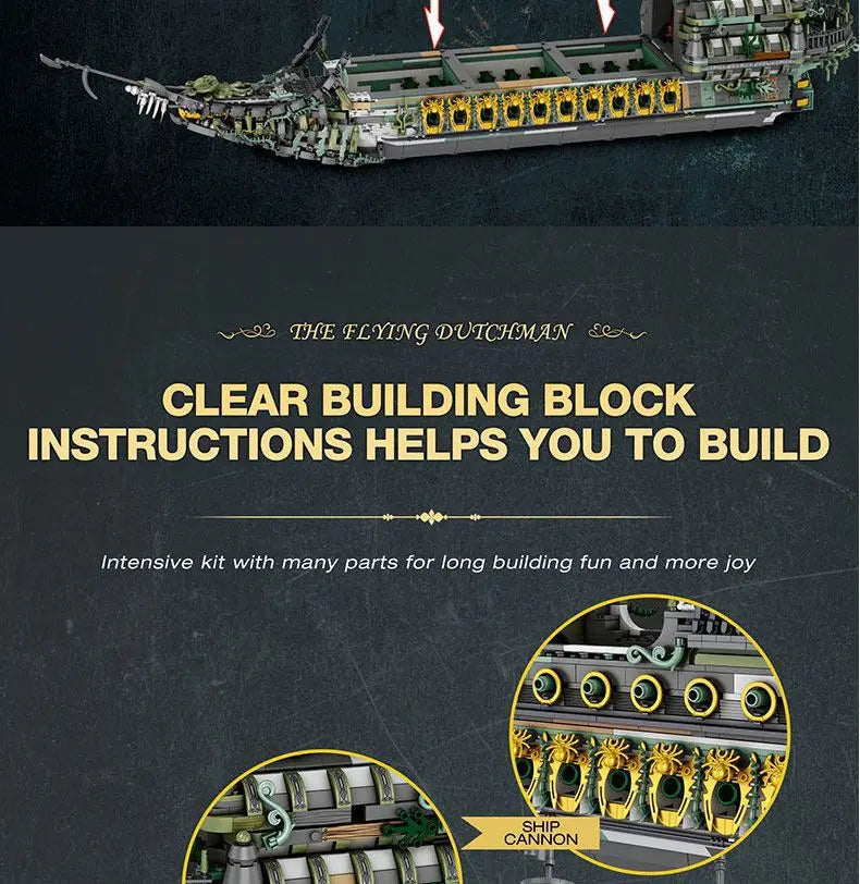 Dutchman Pirate Ship Assembly Model