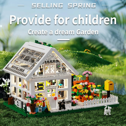 Newest Flower House Mini Building Block