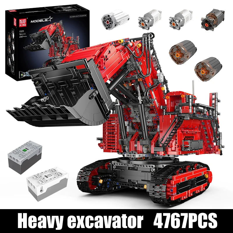 Excavator Building Block Assembly Car Brick