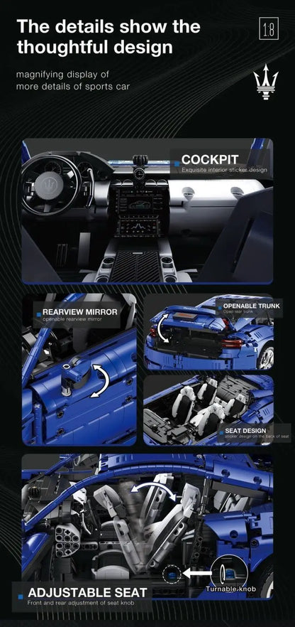 GranTurismo Maserati Bricks Model Assembling