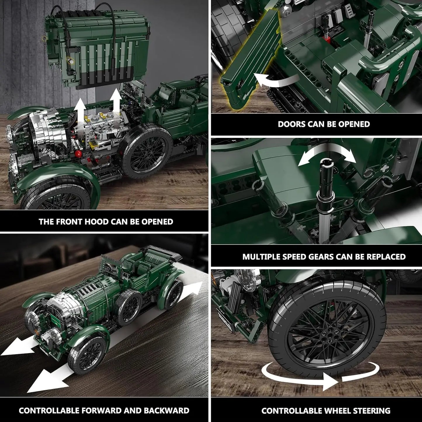 Car Building Block The Remote Control Blower Vintage Car