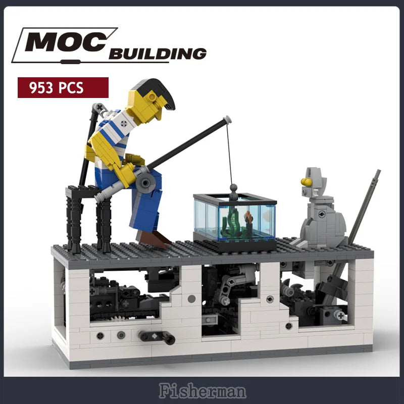 Creative Fisherman Moc Building Blocks