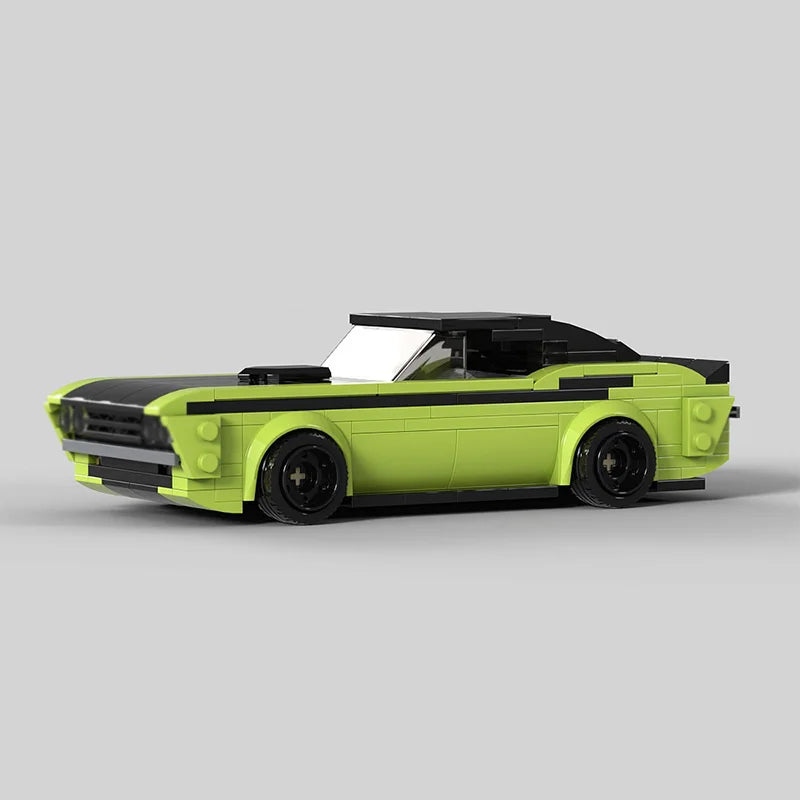 Speed Hypercar Model MOC Building Bricks Challenger T/A Muscle Car Modular Technology Gifts Holiday Assemble Children Toys Suit