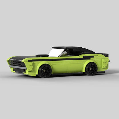 Speed Hypercar Model MOC Building Bricks Challenger T/A Muscle Car Modular Technology Gifts Holiday Assemble Children Toys Suit