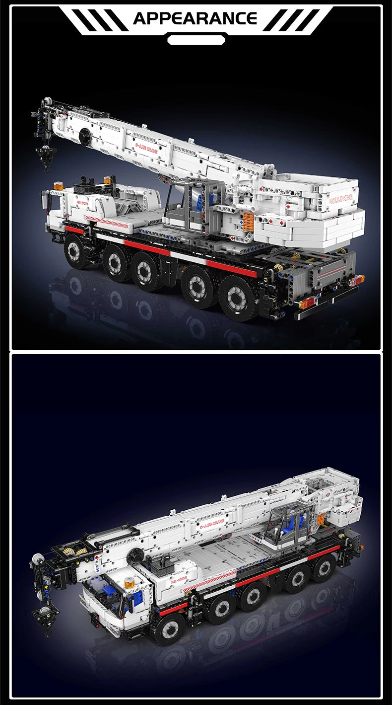Truck Building Blocks Tech APP RC Controlled Mobile Crane