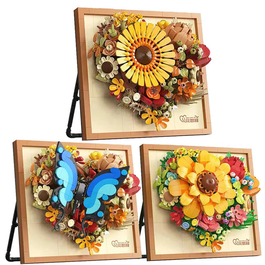 Creative Art Painting Flower Block 3D