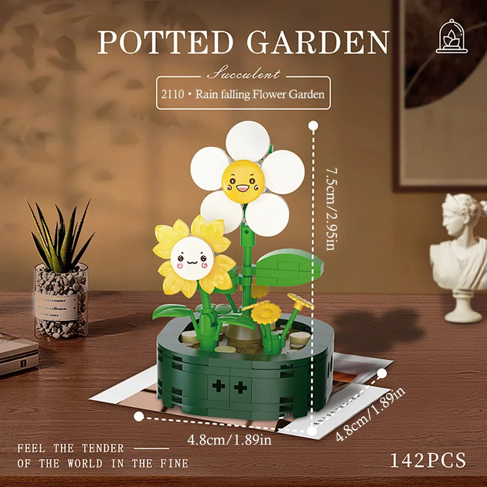 Flower Bouquet Building Block Succulents Plants