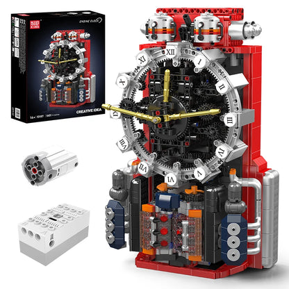 Technical Clock Toys The Motorized Engine Clock Blocks