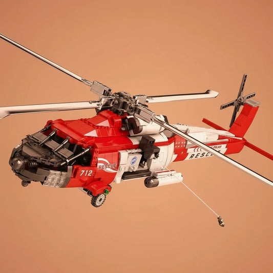 Rescue Helicopter Blackhawk Boys Building Block