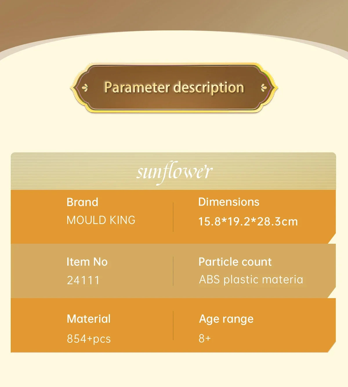 Potted Sunflowers Building Blocks Flower Plants Series Home Decor