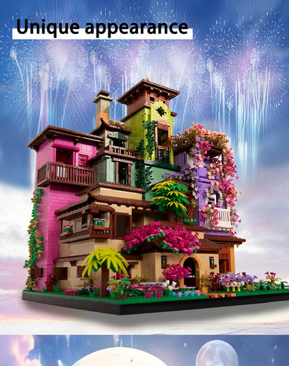 Architecture Cherry Blossom Villa Tree House Micro Blocks