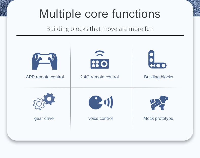 STEM Building Blocks APP RC Mechanical Robot Dog Assembly Bricks