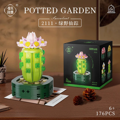 Flower Bouquet Building Block Succulents Plants