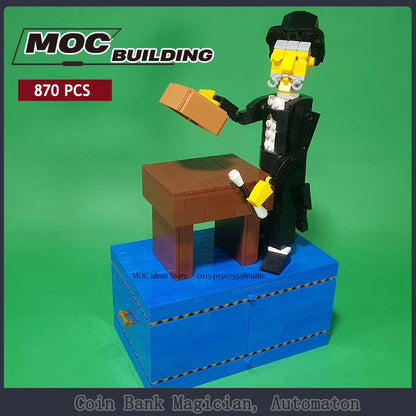 Coin Bank Magic Tricks People Automaton Blocks