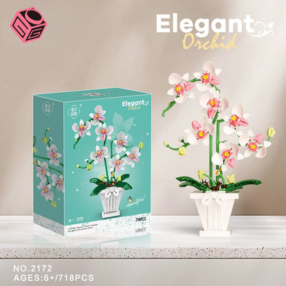 Flowers Bouquet Orchid Building Blocks