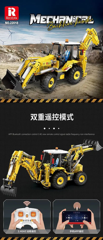 Two-Head Bulldozer Excavator Model Assembly Universal