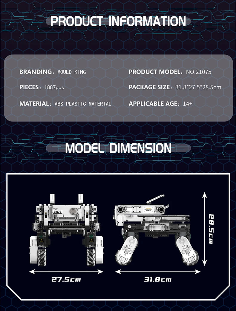 Mechanical Robot Dog Remote Control Building