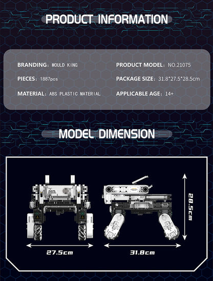 Mechanical Robot Dog Remote Control Building