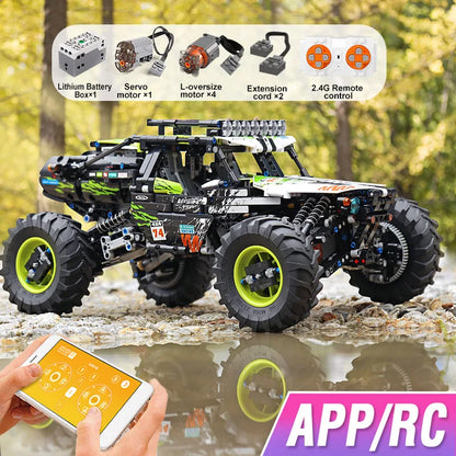 Climbing Off-Road Truck 2.4G Remote Control and App Dual Control 4x4 SUV